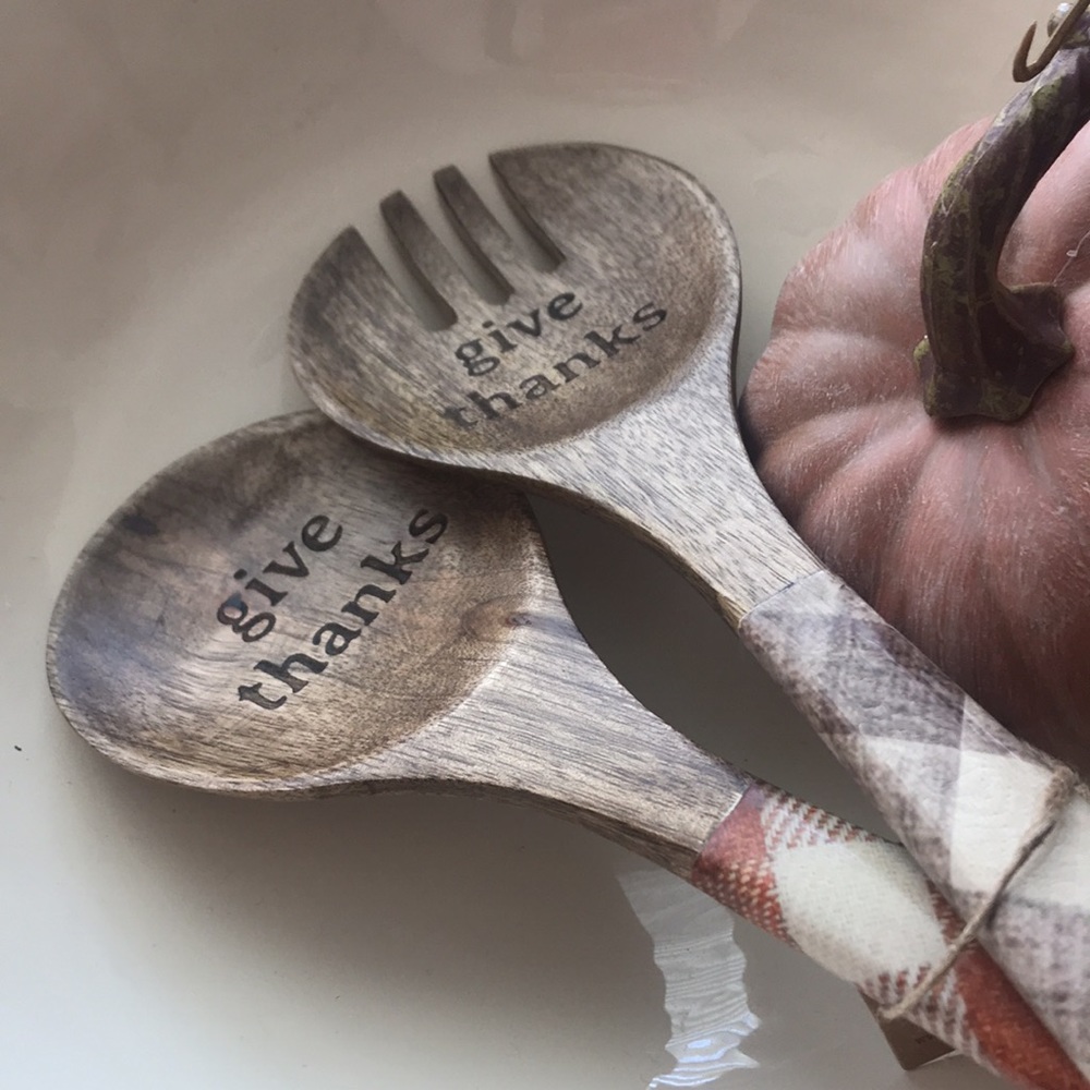 New! Fall Farmhouse Harvest Serving Utensil set in beautiful shades of Autumn